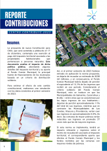 Reporte Contribuciones - Centro Contribuye 2023